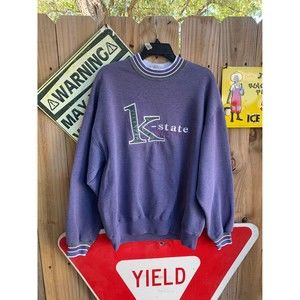 Vintage 90s Kansas state University Wildcats Sweatshirt Size XL By Genus